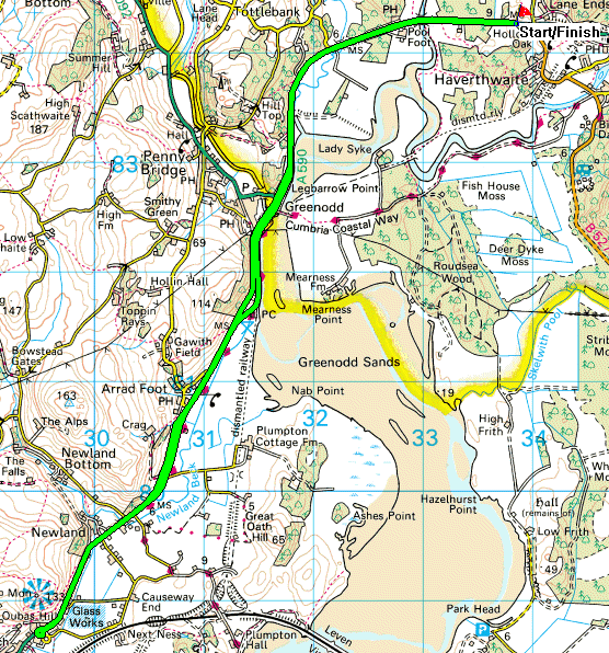 Haverthwaite 10 Route