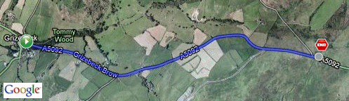 Grizebeck Hill Climb Route